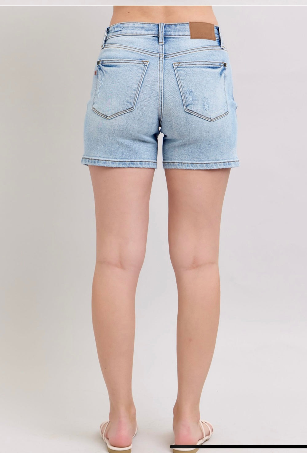 Judy Blue Mid Rise Dad Shorts