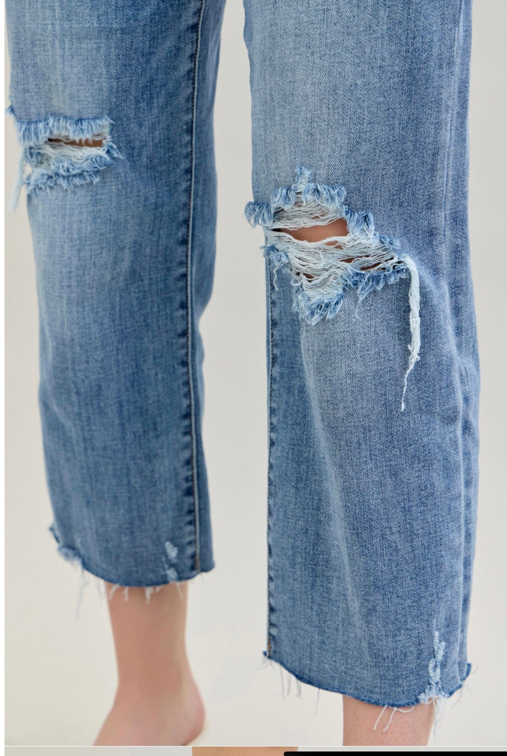 Judy Blue Destroyed Cropped Jeans