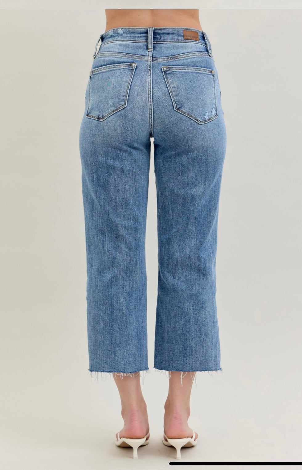 Judy Blue Destroyed Cropped Jeans