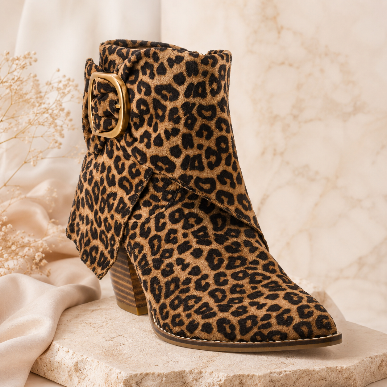 Corky's "Wine O'Clock" Leopard Bootie Shoes