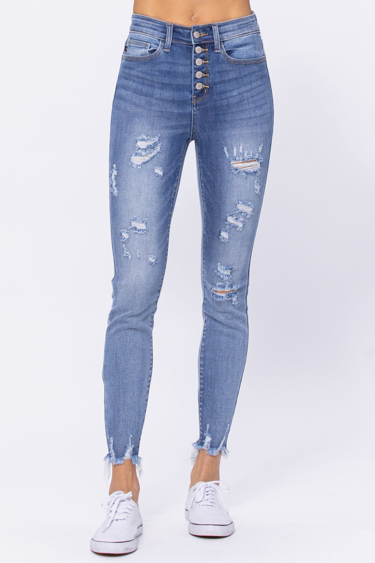 High Rise Skinny Judy Blue Jeans