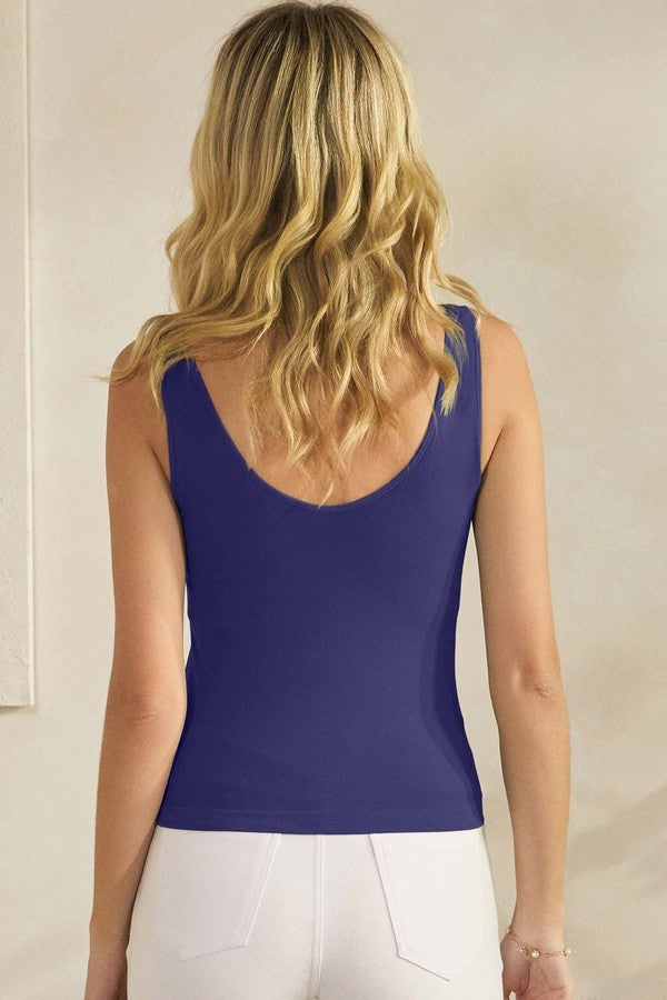 The Built-In Bra Seamless Short Tank