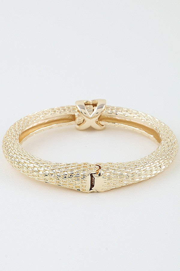 Interweaved Box Chain Bangle Bracelet