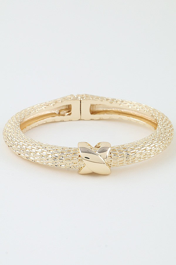 Interweaved Box Chain Bangle Bracelet