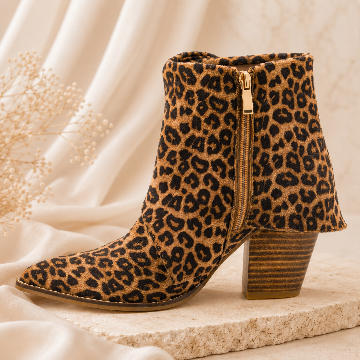 Corky's "Wine O'Clock" Leopard Bootie Shoes