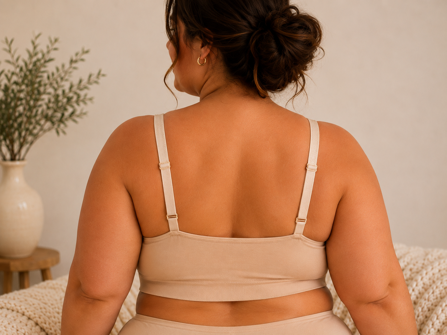 The Plus Rhinestone Strap-it Bra