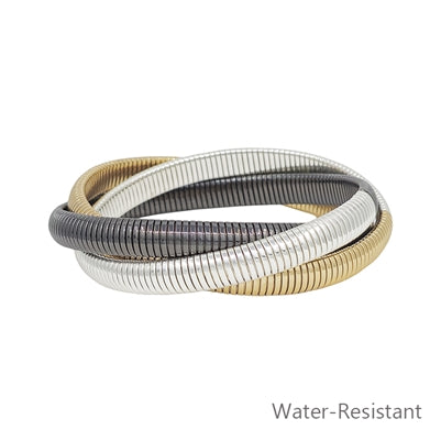 Twisted 8MM Metal Stretch Bracelet