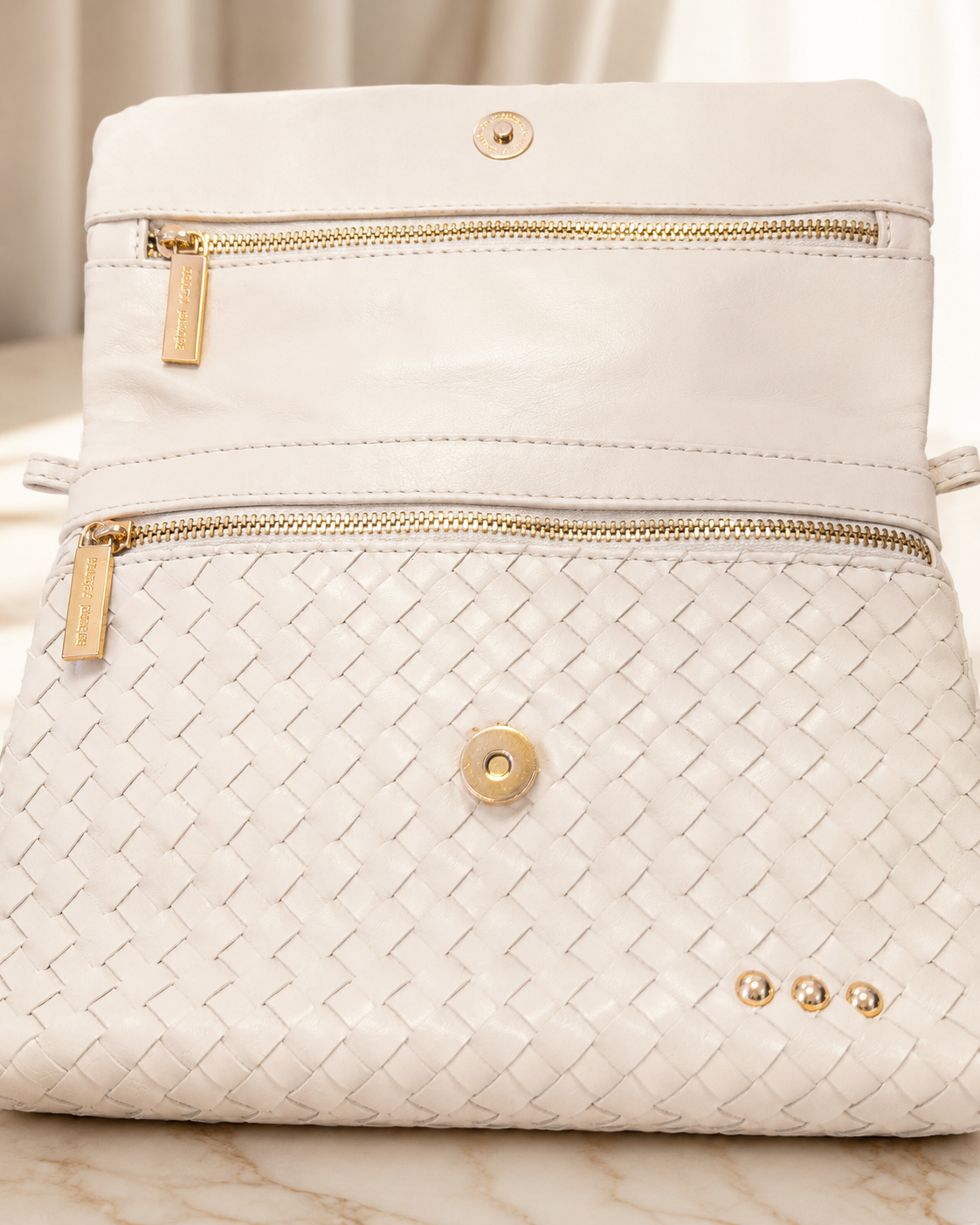 Sabrina Woven Flap Crossbody