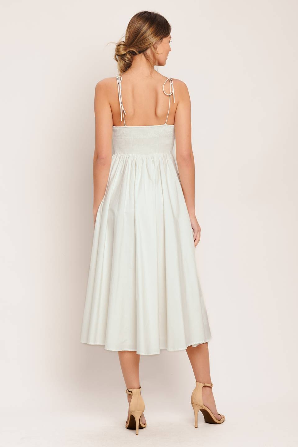 Printed Woven Midi Dress