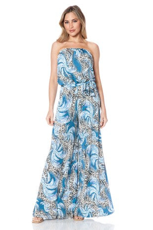 The Blue Wide Leg Jumpsuit