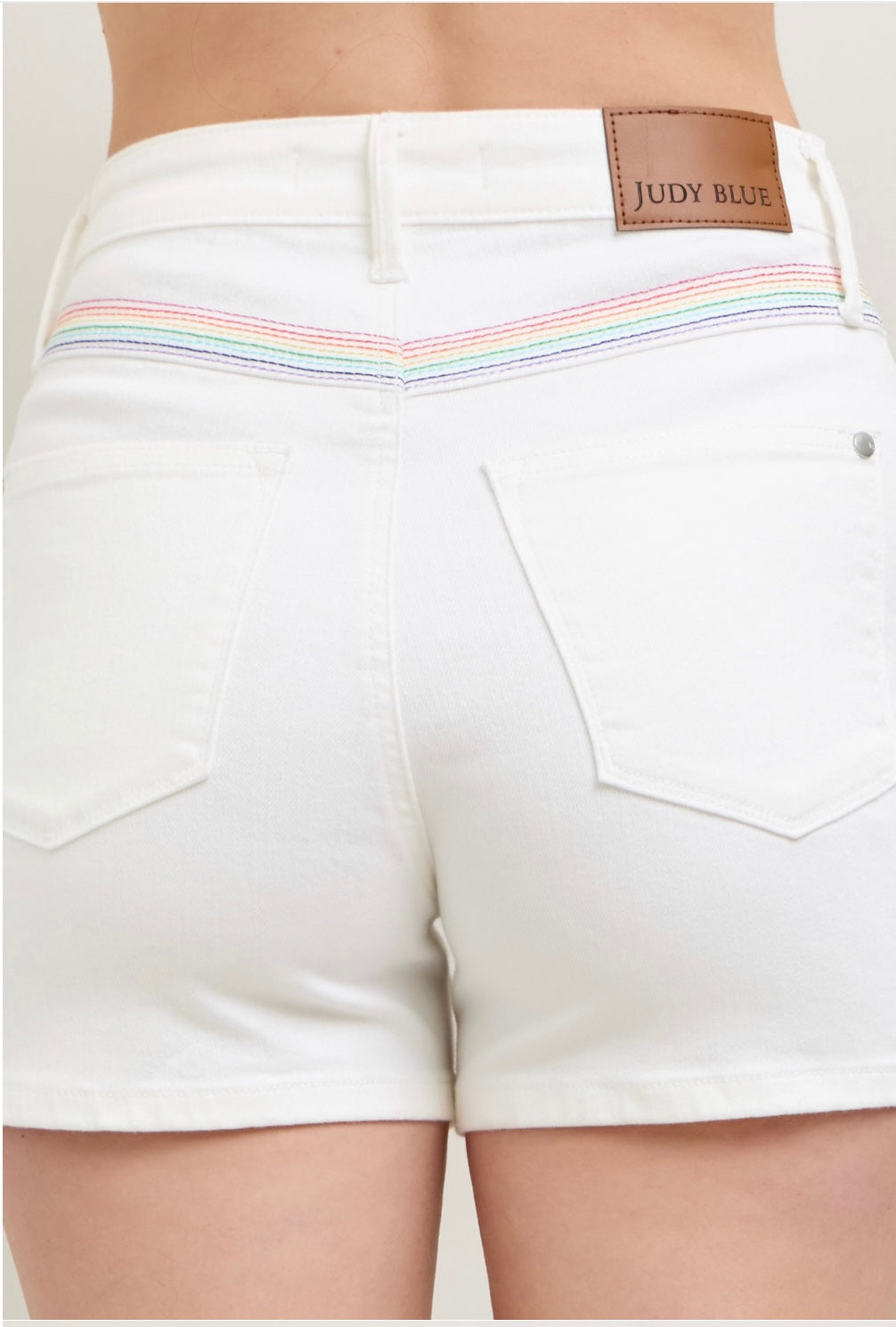 Judy Blue Rainbow Stitch Shorts