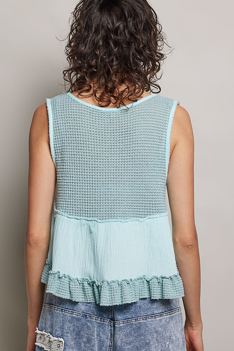 The Ruffle Babydoll Top by Pol