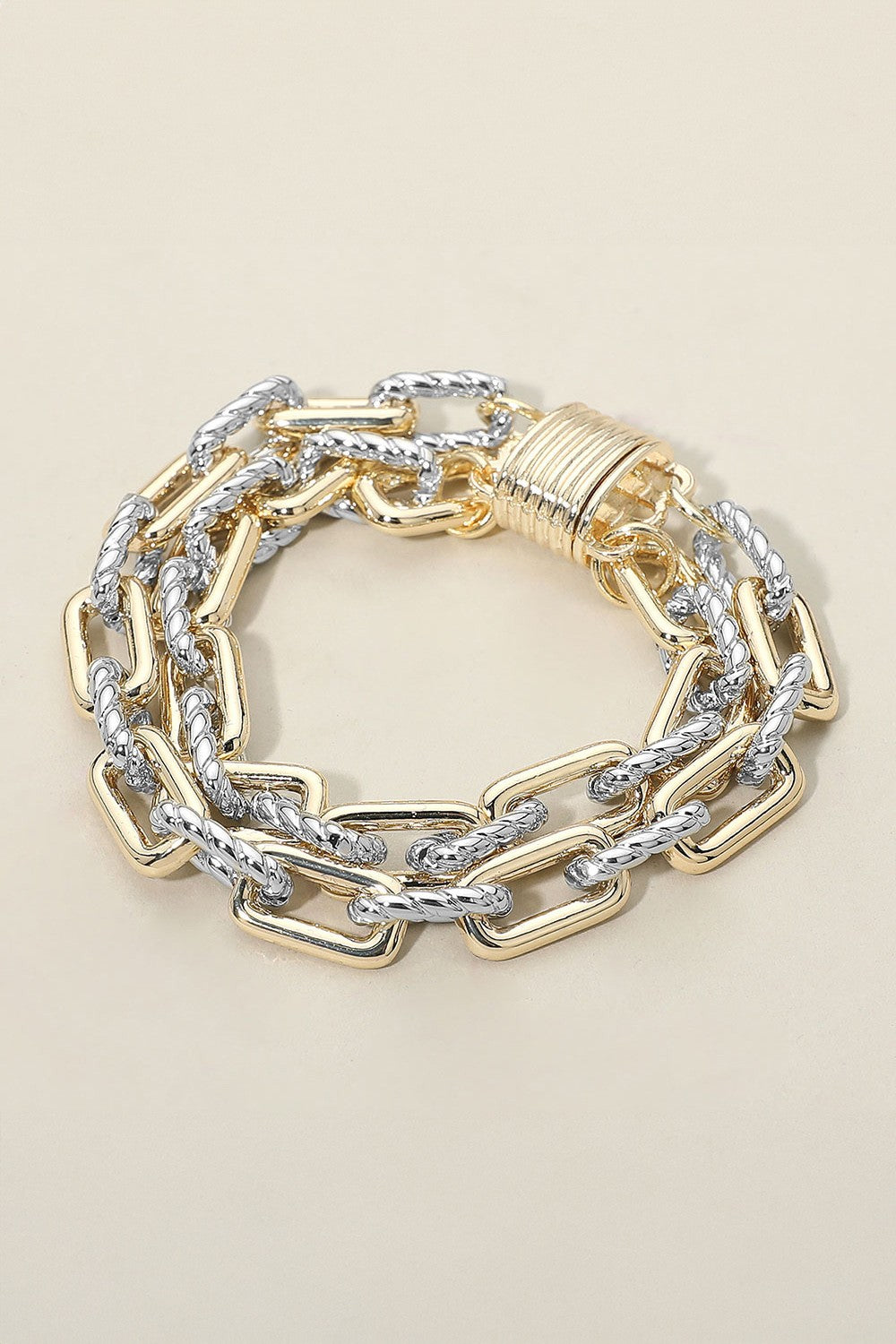 The Magnetic Layered Chain Bracelet
