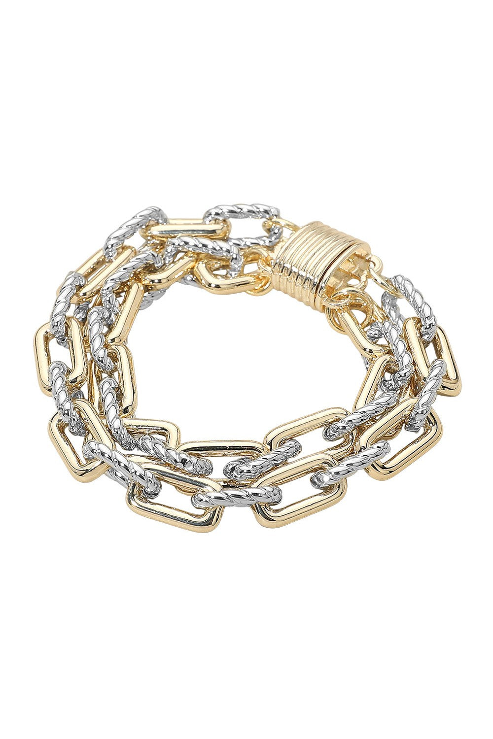 The Magnetic Layered Chain Bracelet