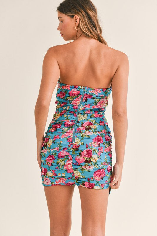 The Ruched and Ruffled Bodycon Dress