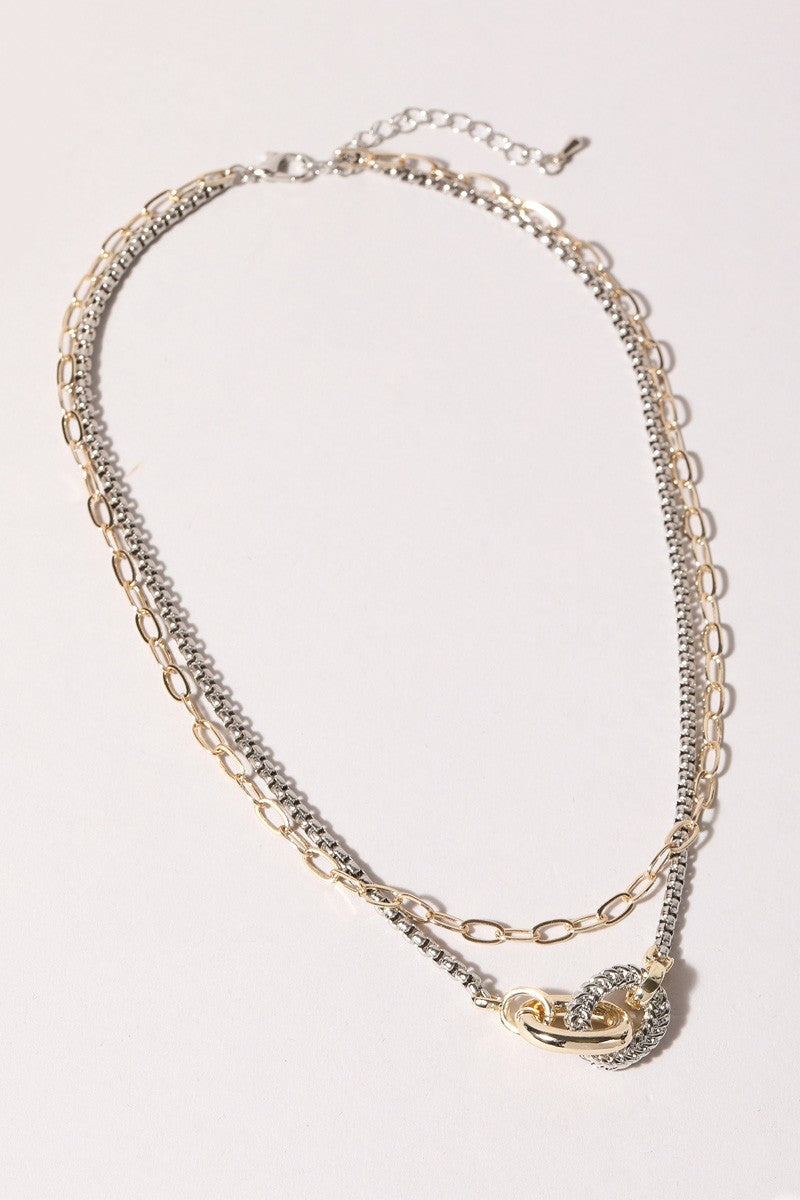 Gold Plated CZ Cubic Zirconia Charm Necklace