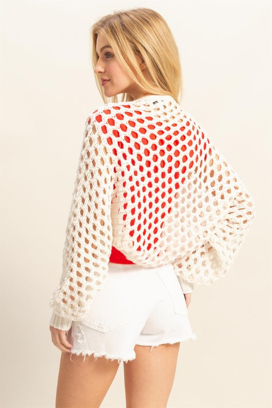 The Open Long Sleeve Bolero Cardigan