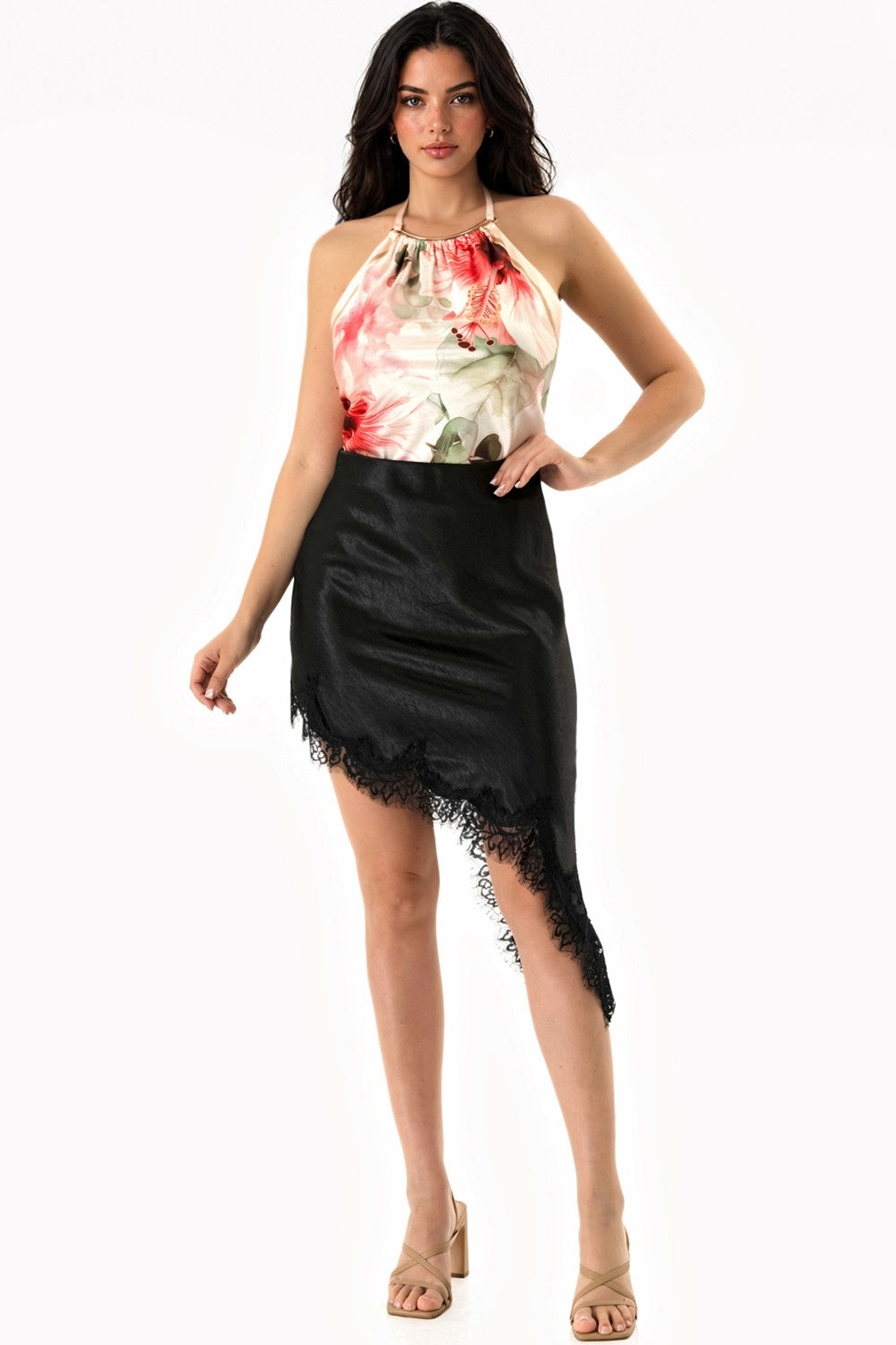 The Elegant Satin Mini Skirt