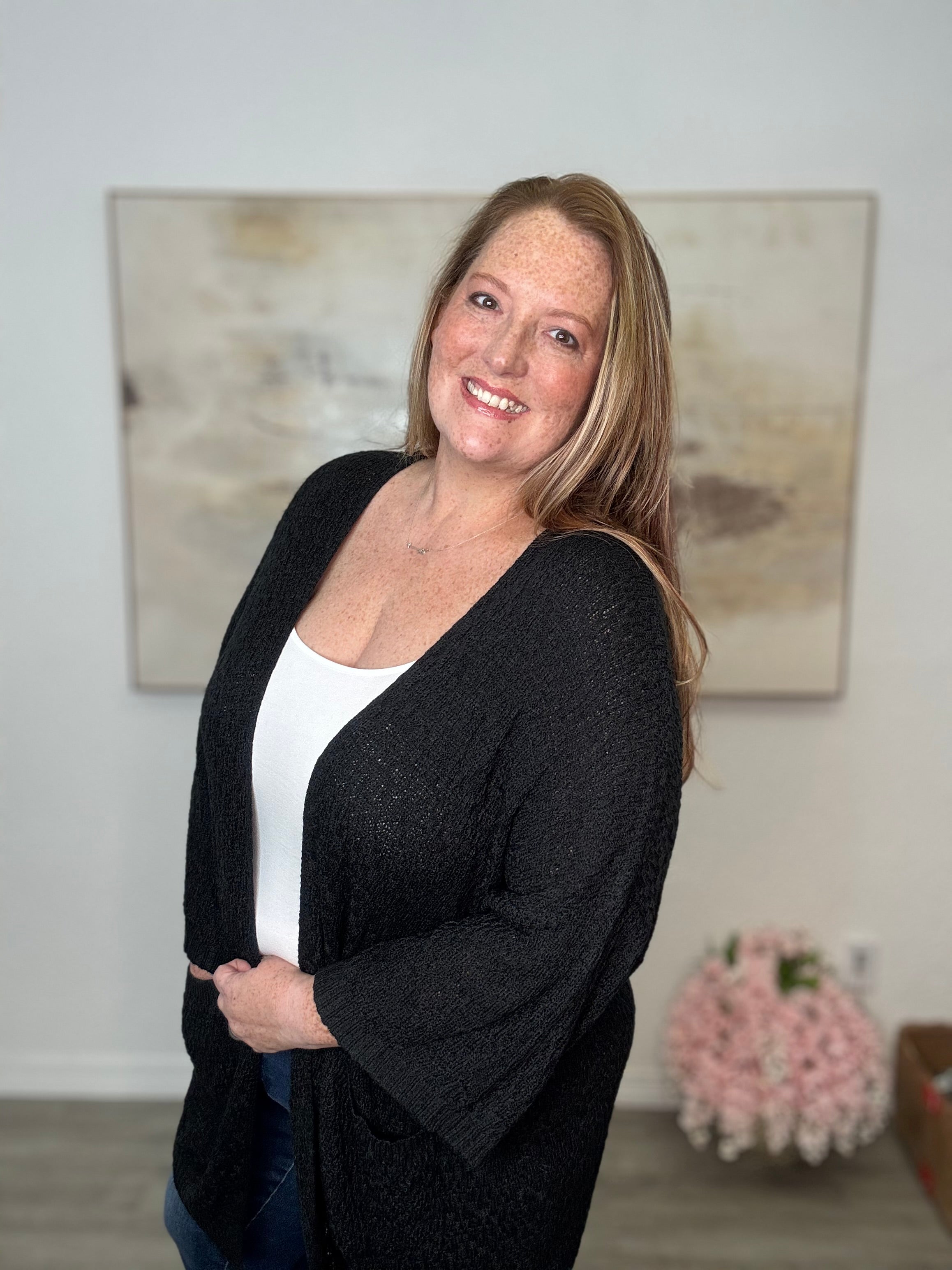 The Jackie Open Cardigan