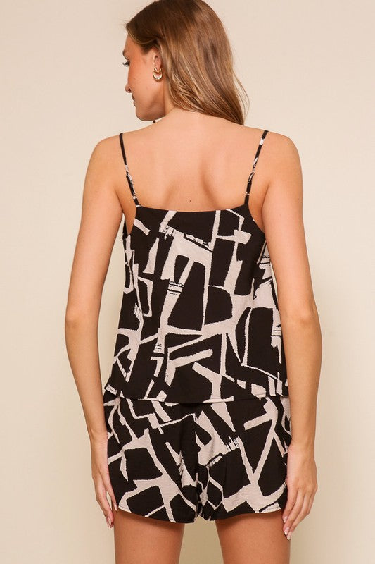 The Black & Ivory Cami Top