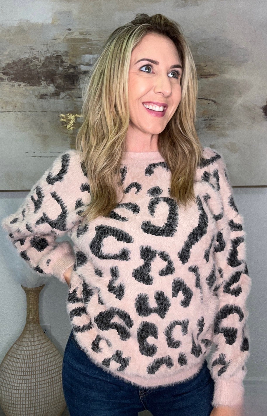 The Lucy Leopard Sweater