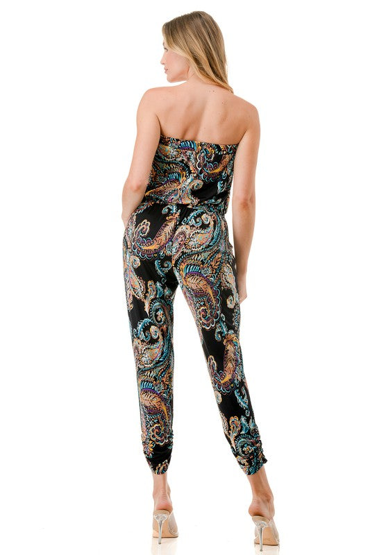 The Paisley Black Jumpsuit