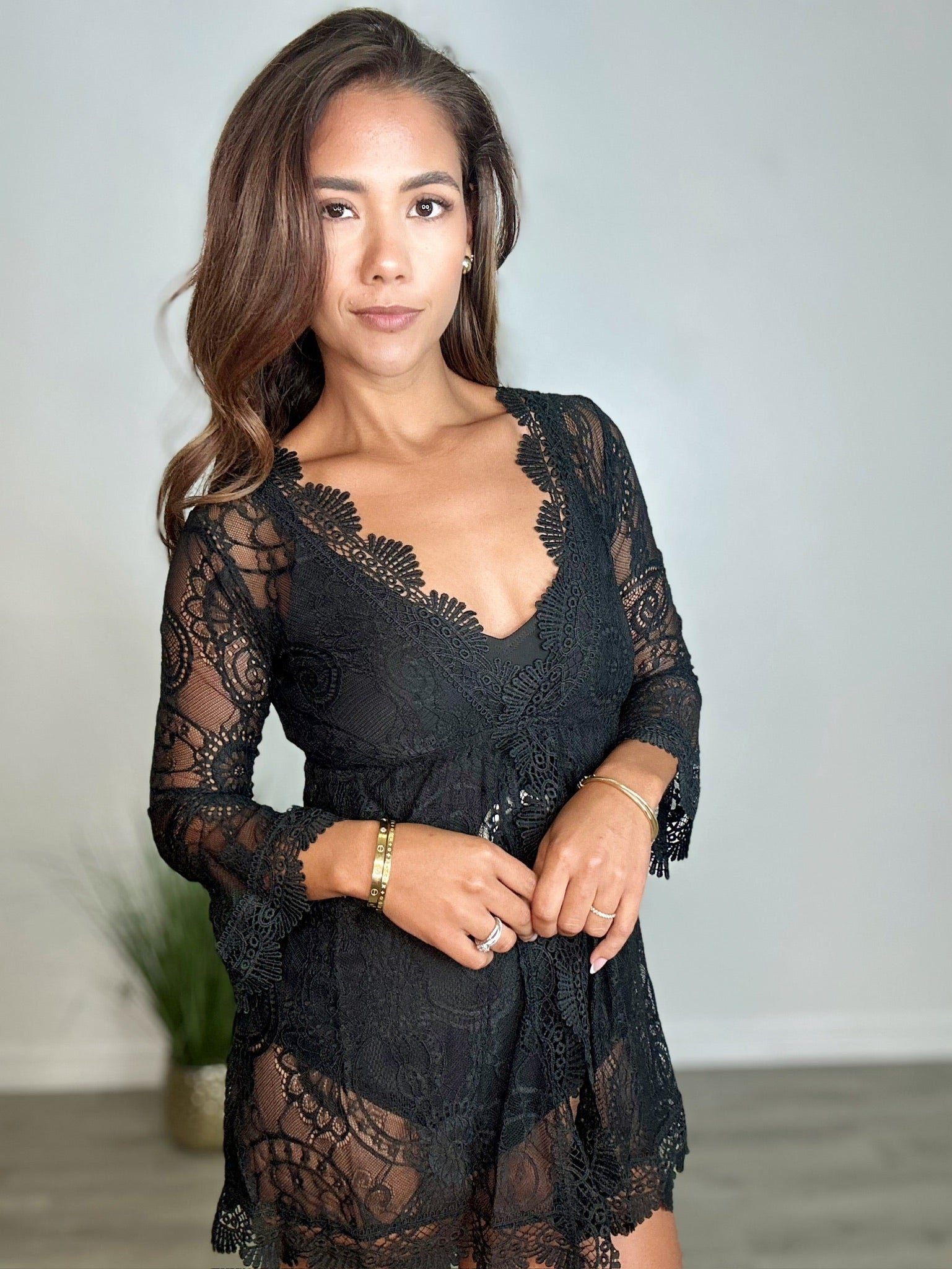 Lace Crochet Beach Cover Up