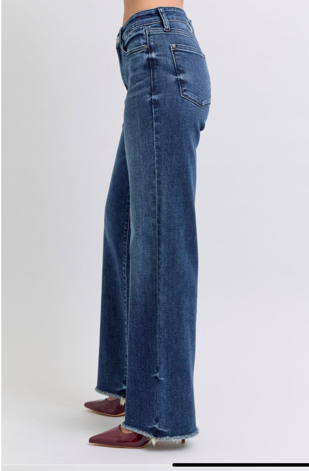 Judy Blue Mid Rise Wide Jeans