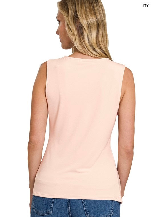 The Front Knot Sleeveless Top