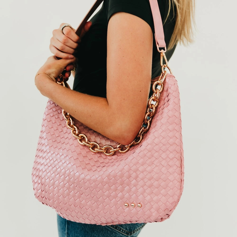 Bella Slouchy Woven Shoulder Bag