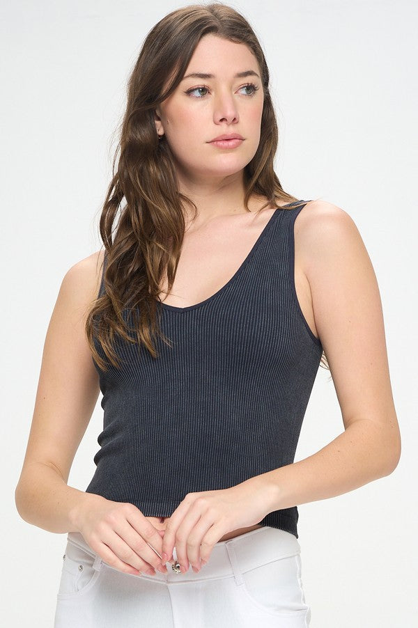 Reversible Stonewashed Seamless Tank