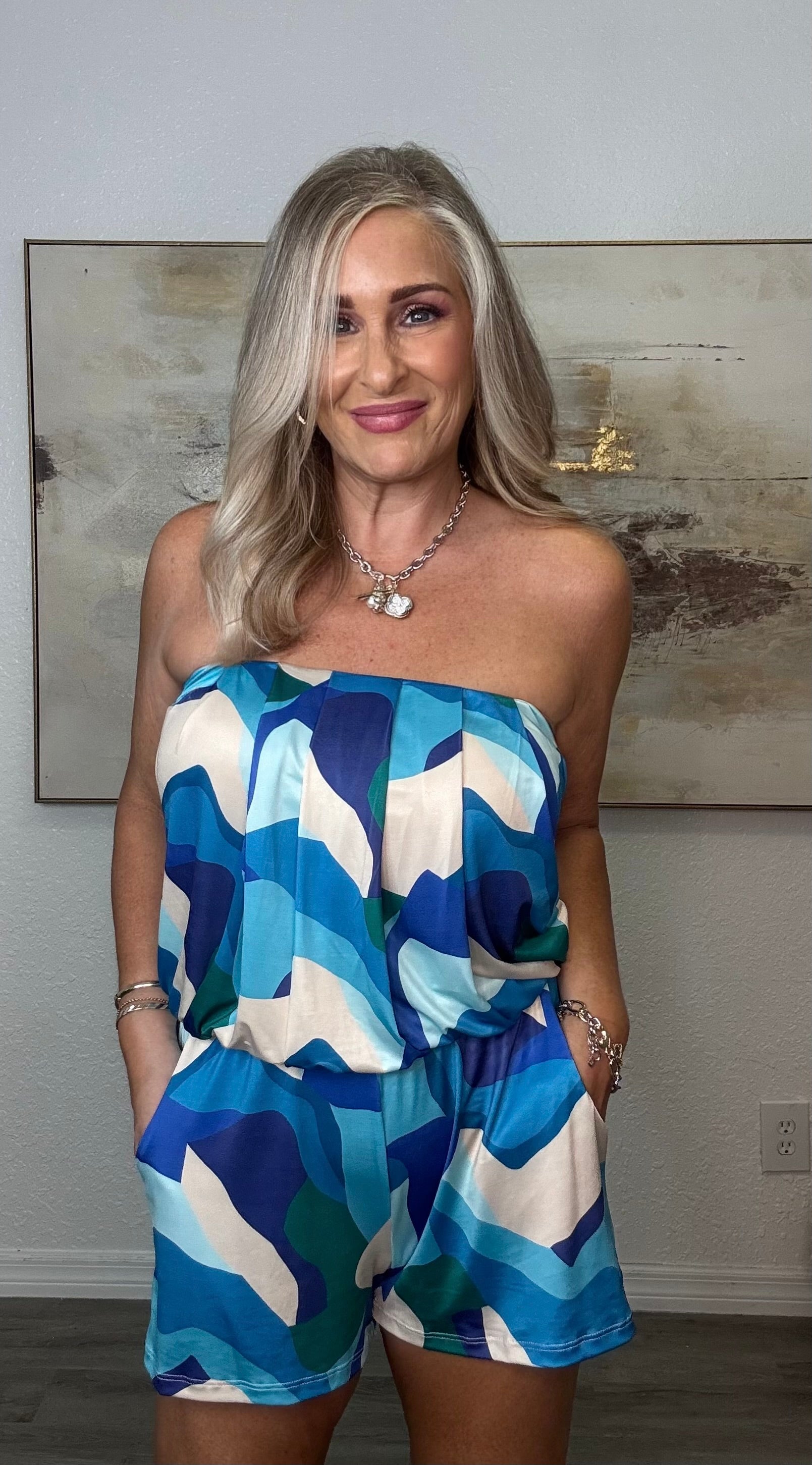 Tube Romper with Pockets