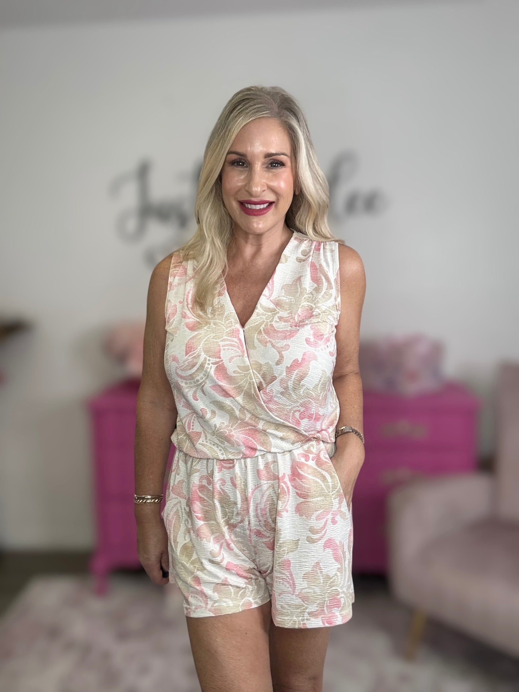 The Ivory Floral Romper