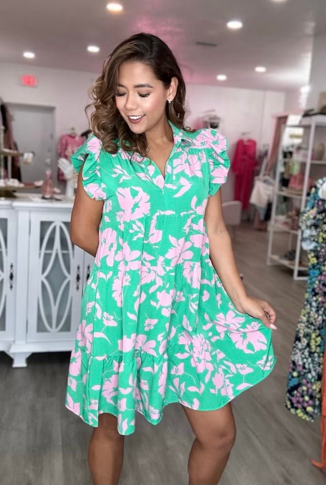 Floral Tiered Dress