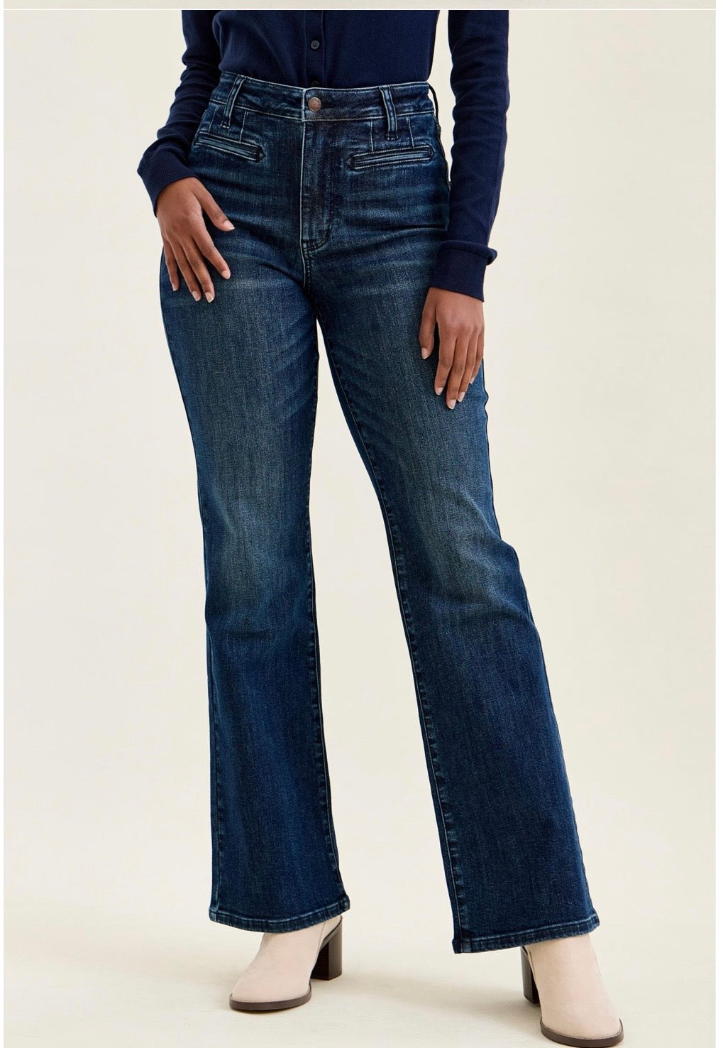 Judy Blue HW Tummy Control Alex Boy Bootcut Jeans