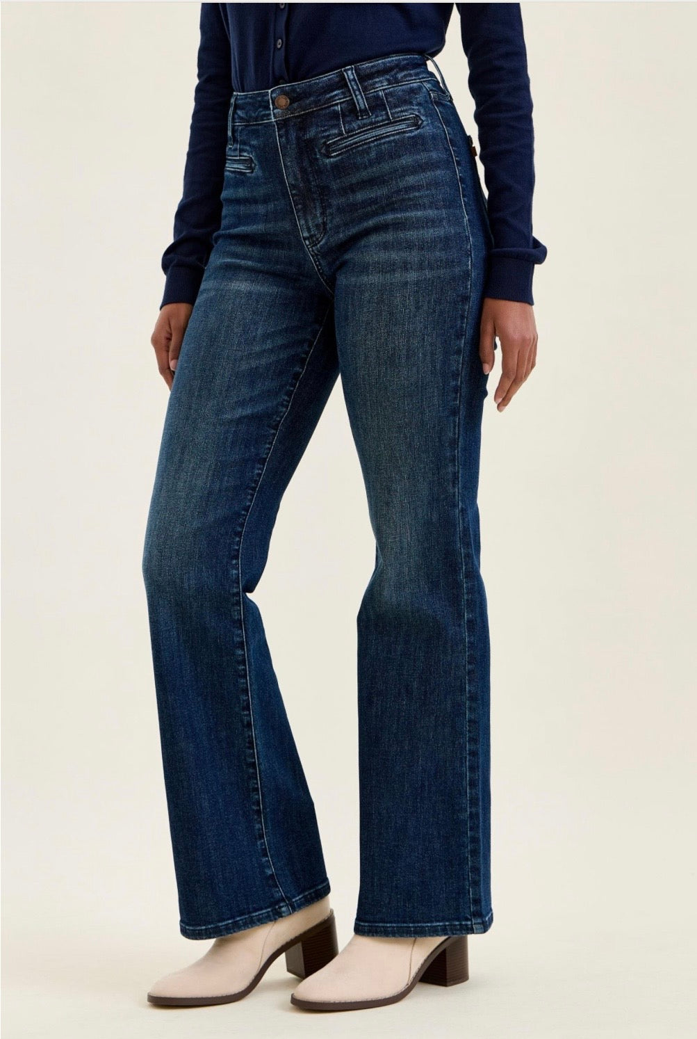 Judy Blue HW Tummy Control Alex Boy Bootcut Jeans