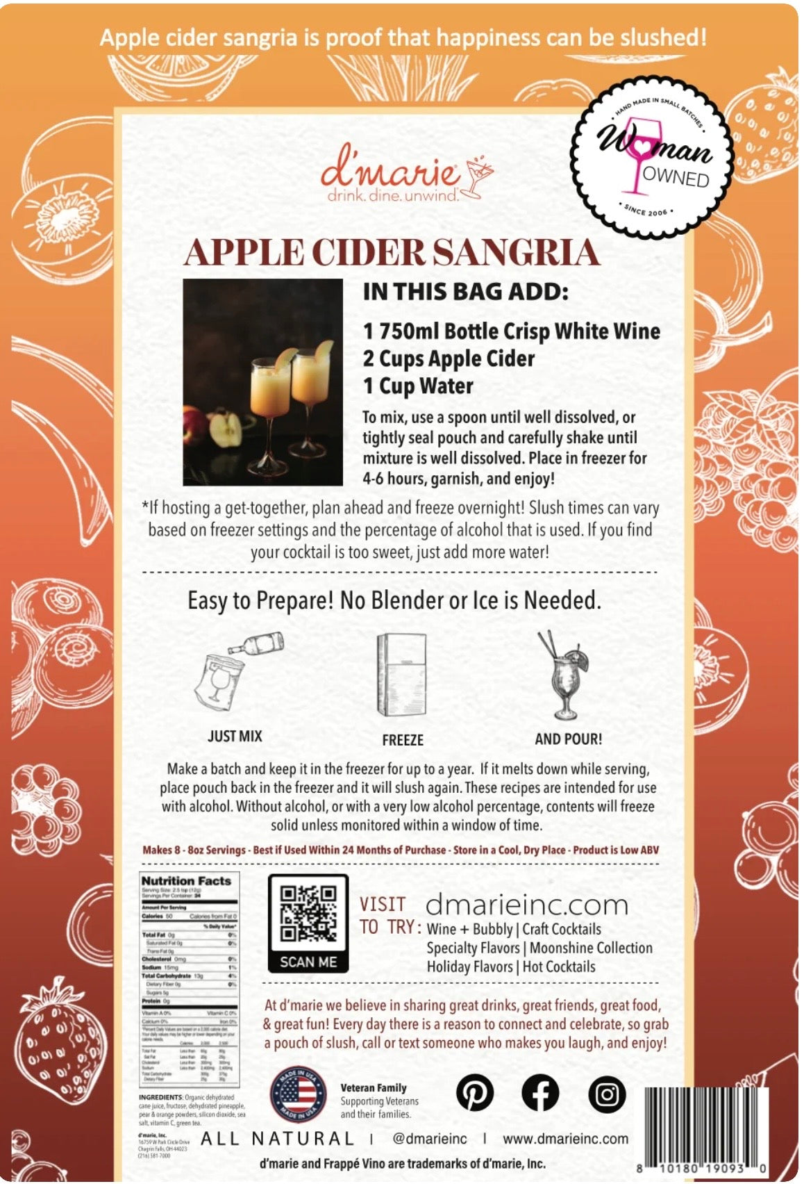 Apple Cider Sangria Slush Mix