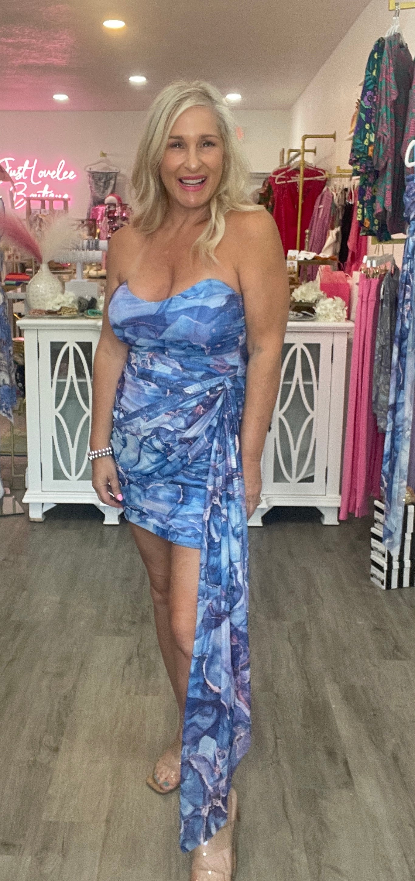 Watercolor Bodycon Dress