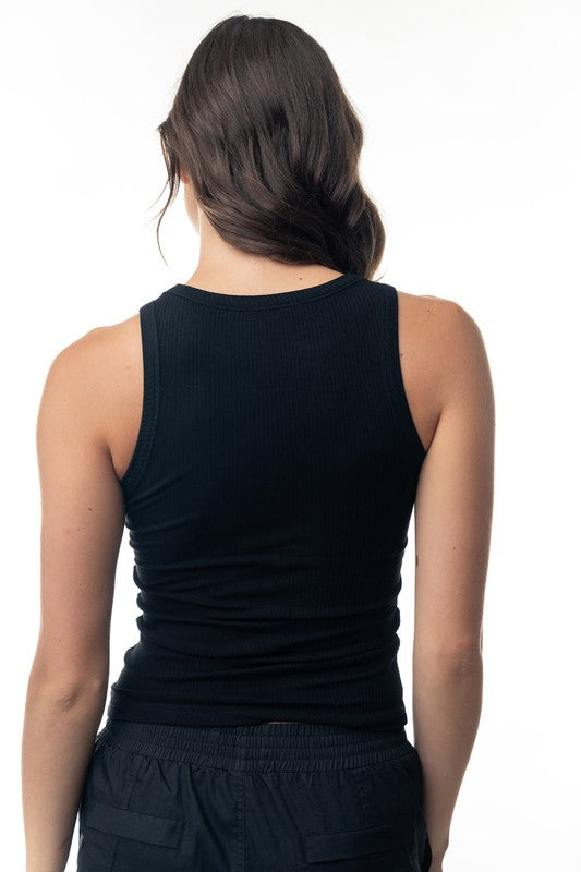 The Pearl Round Neck Tank Top