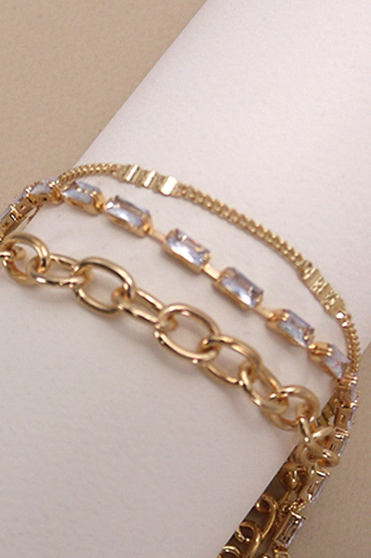 The Baguette Layered Bracelet