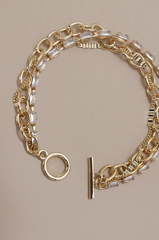The Baguette Layered Bracelet