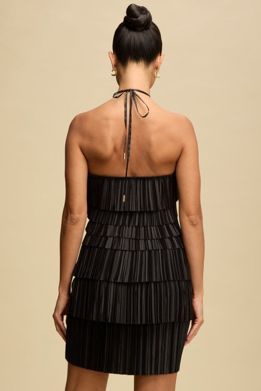 The Pleated Halter Dress