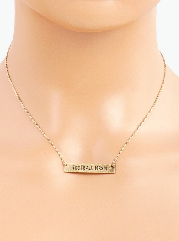 The Horizontal Bar Pendant Necklace