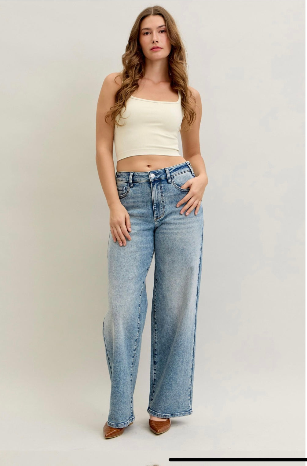 Judy Blue High Rise Vintage Baggy Jeans