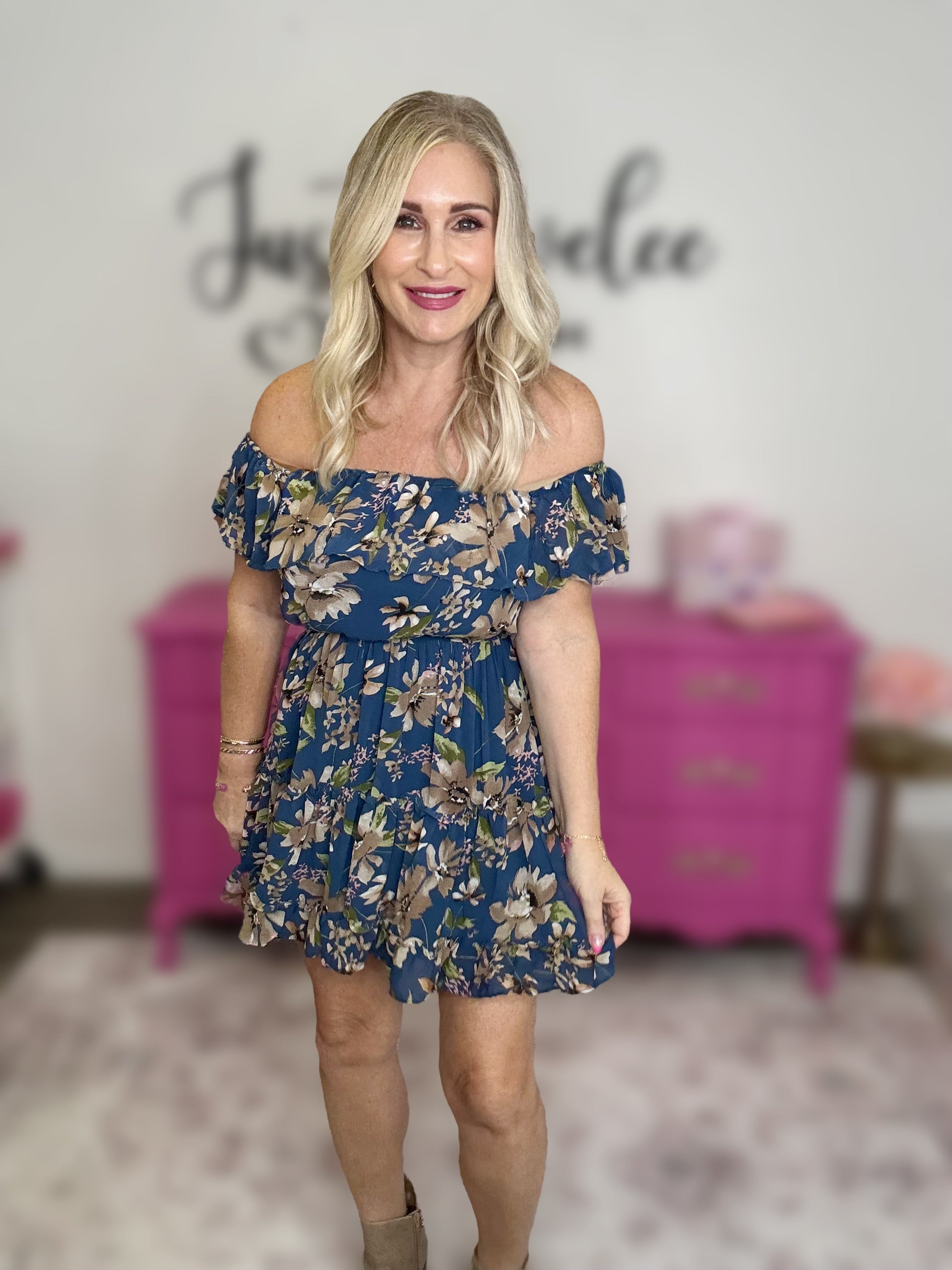 The Floral Off Shoulder Dress