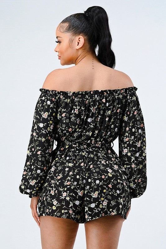 The Floral Print Romper