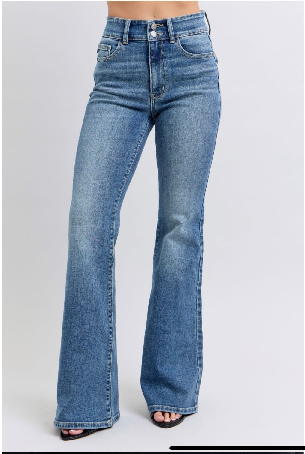 The Judy Blue Pocket Flare Jeans