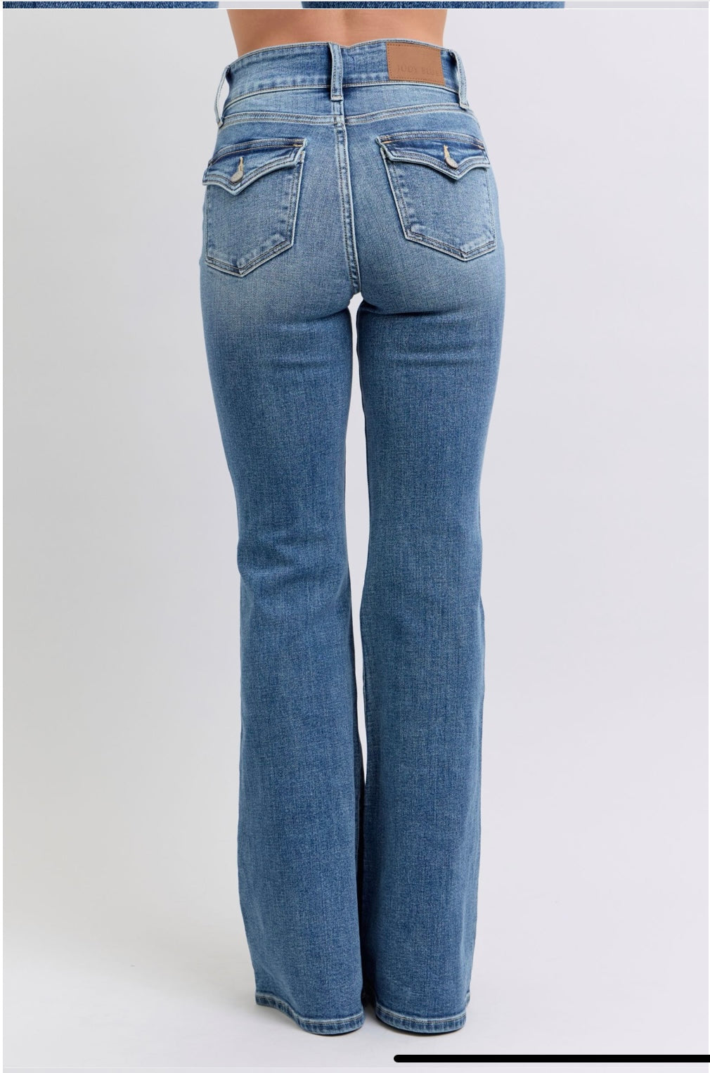 The Judy Blue Pocket Flare Jeans