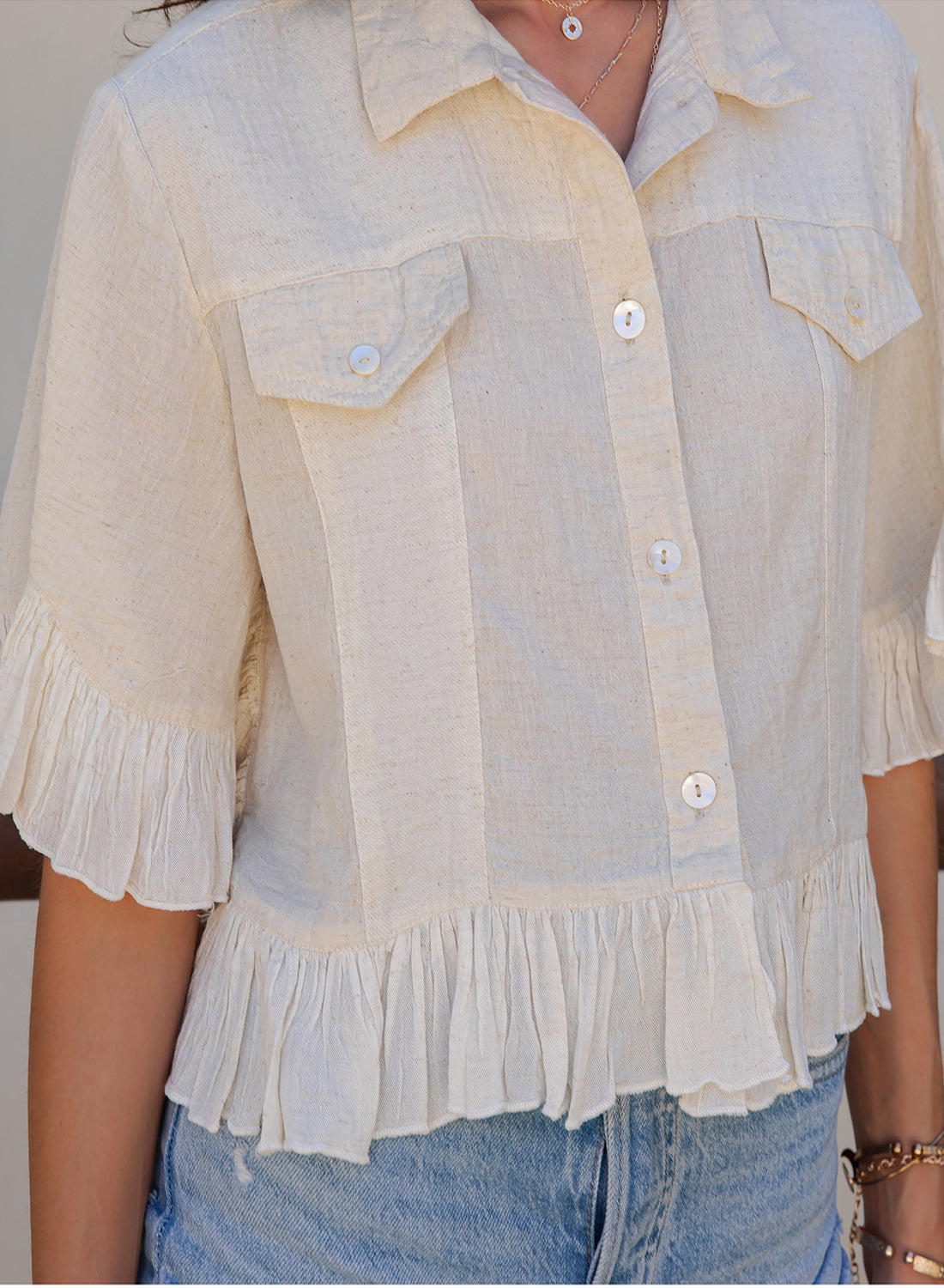 Natural Crop Jacket