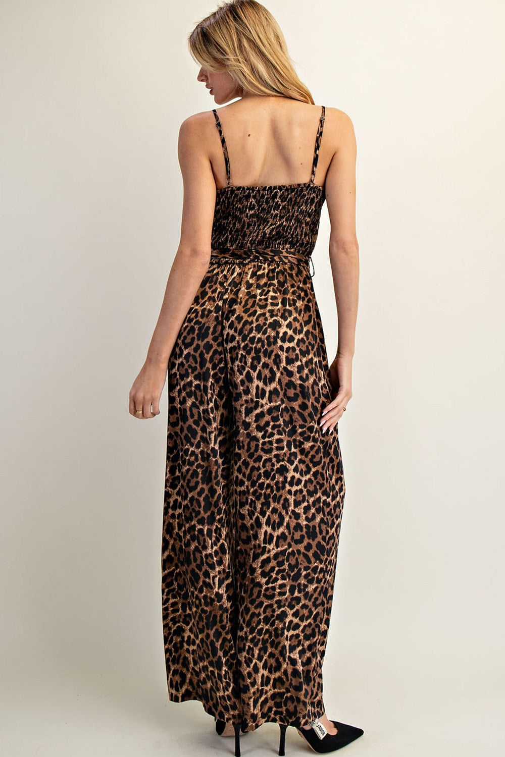 The Leopard Tie Jumpsuit